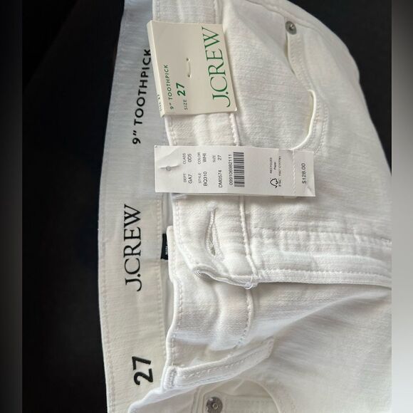 J. Crew 9" toothpick jean in white wash - Picture 5 of 7